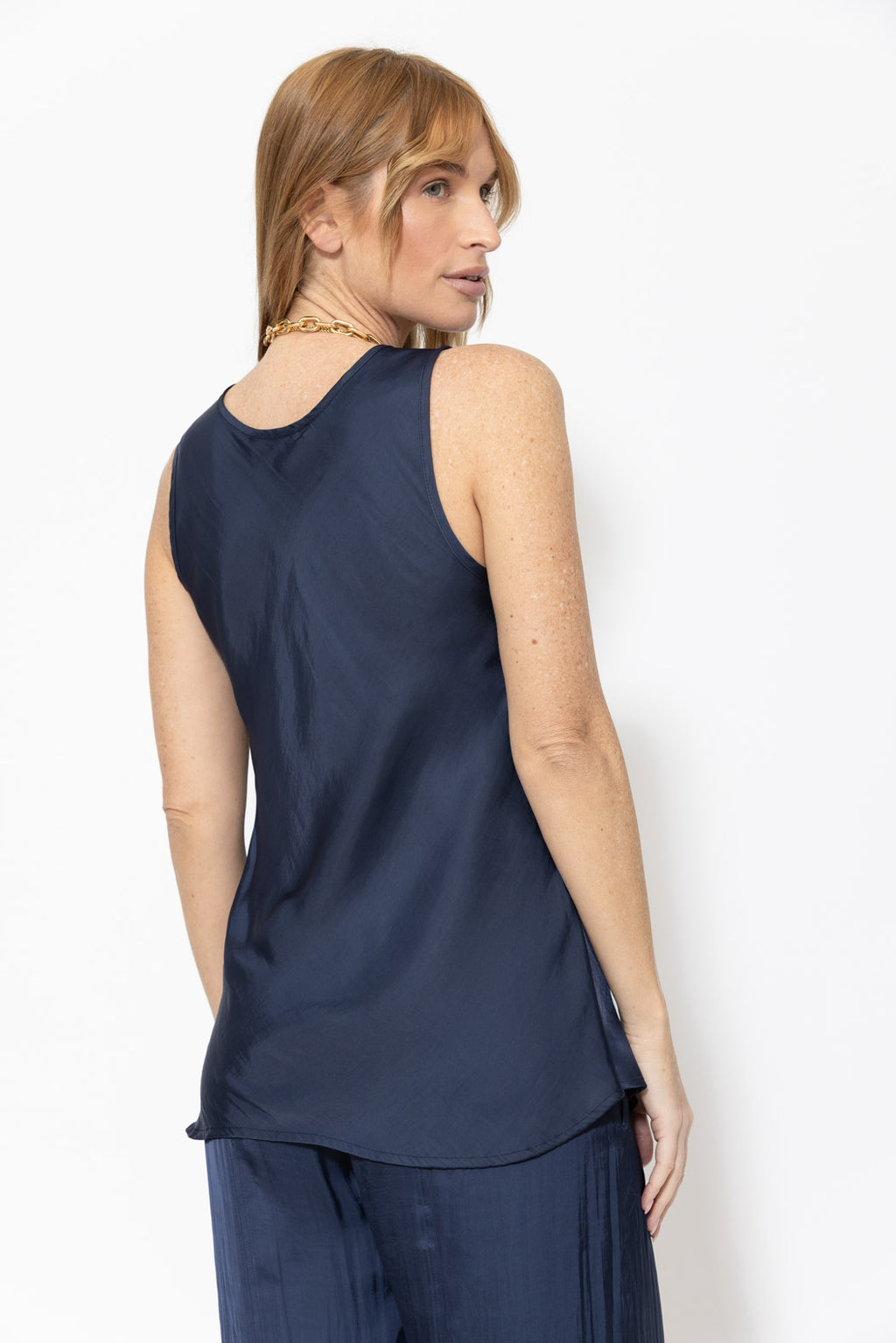 Navy Glow Bias Cami