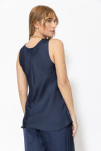 Navy Glow Bias Cami