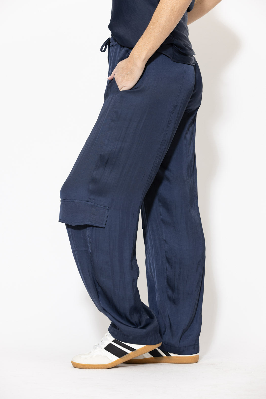 Navy Glow Cargo Pant