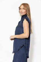 Navy Glow Lace Blogger Shirt