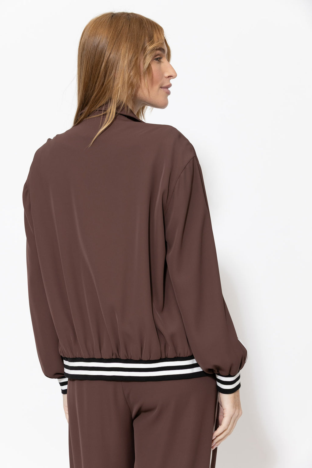 Chocolate Euro Athleisure Jacket
