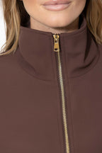 Chocolate Euro Athleisure Jacket