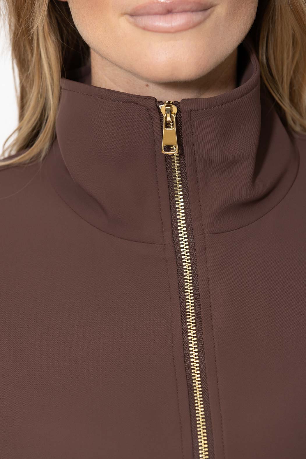 Chocolate Euro Athleisure Jacket