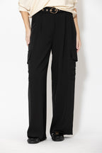 Black Euro Cleo Cargo Pant
