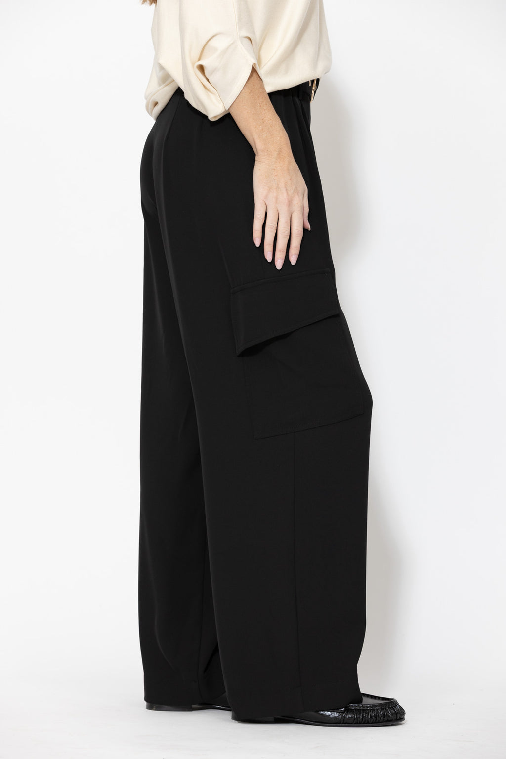 Black Euro Cleo Cargo Pant