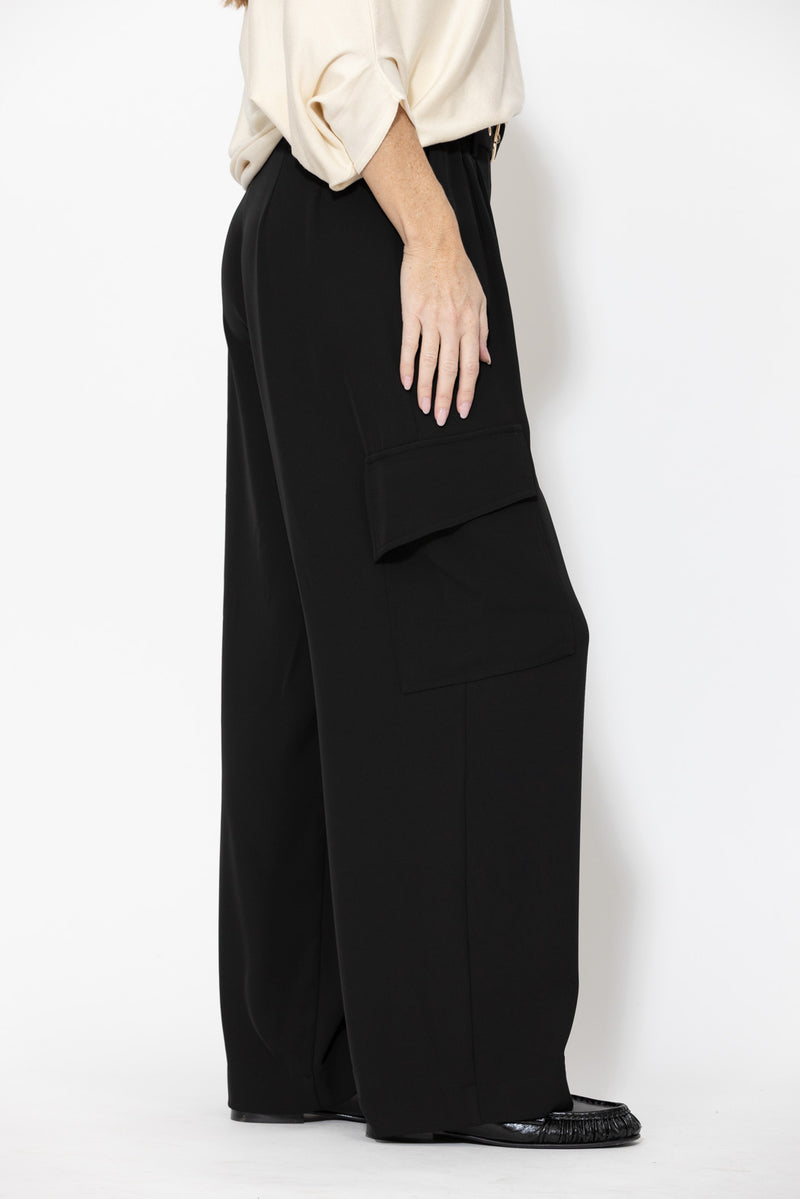 Black Euro Cleo Cargo Pant
