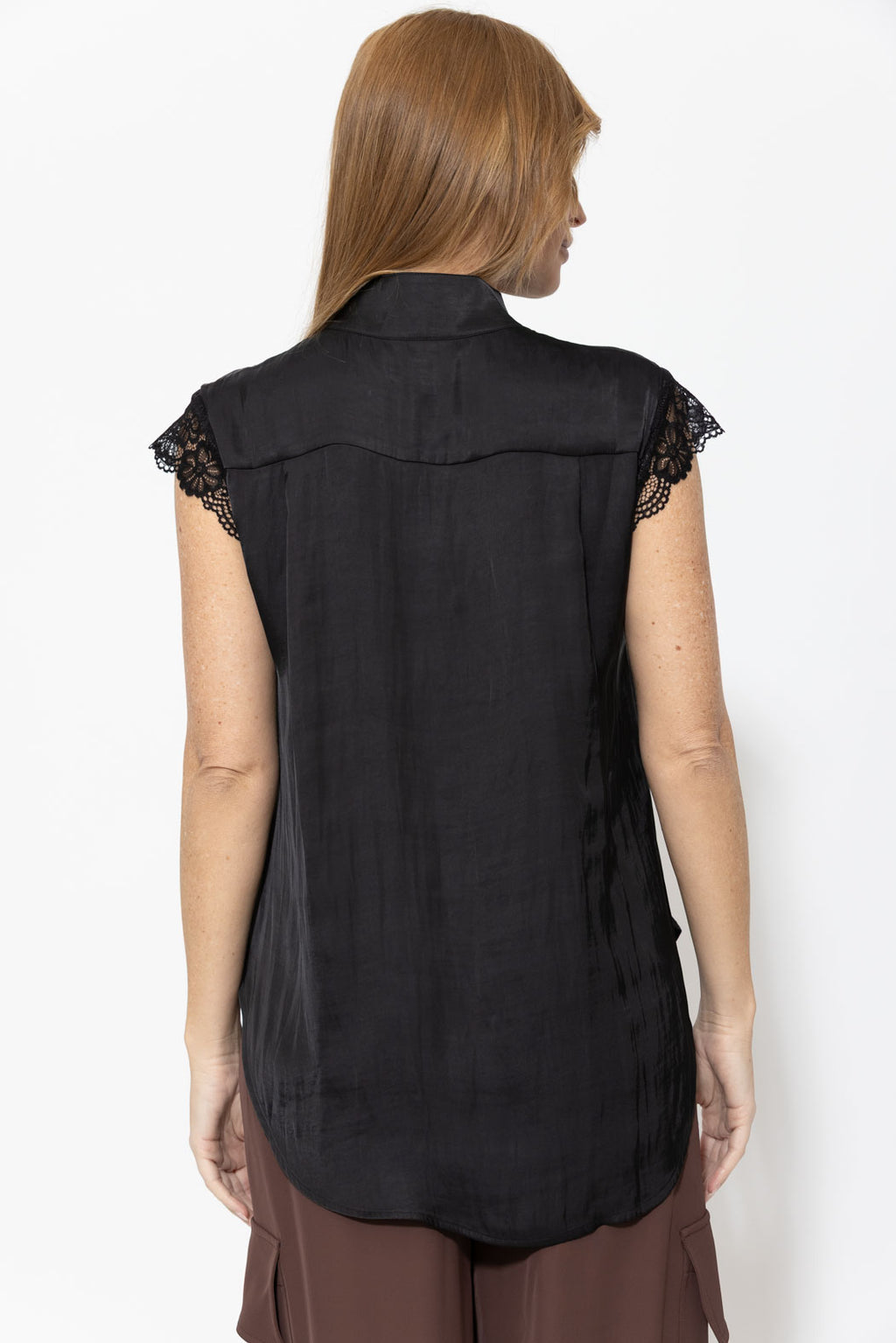 Black Glow Lace Blogger Shirt