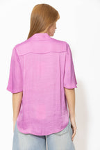 Cool Pink Milan Fluted Blogger Shirt