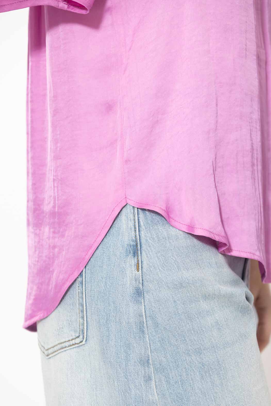 Cool Pink Milan Fluted Blogger Shirt