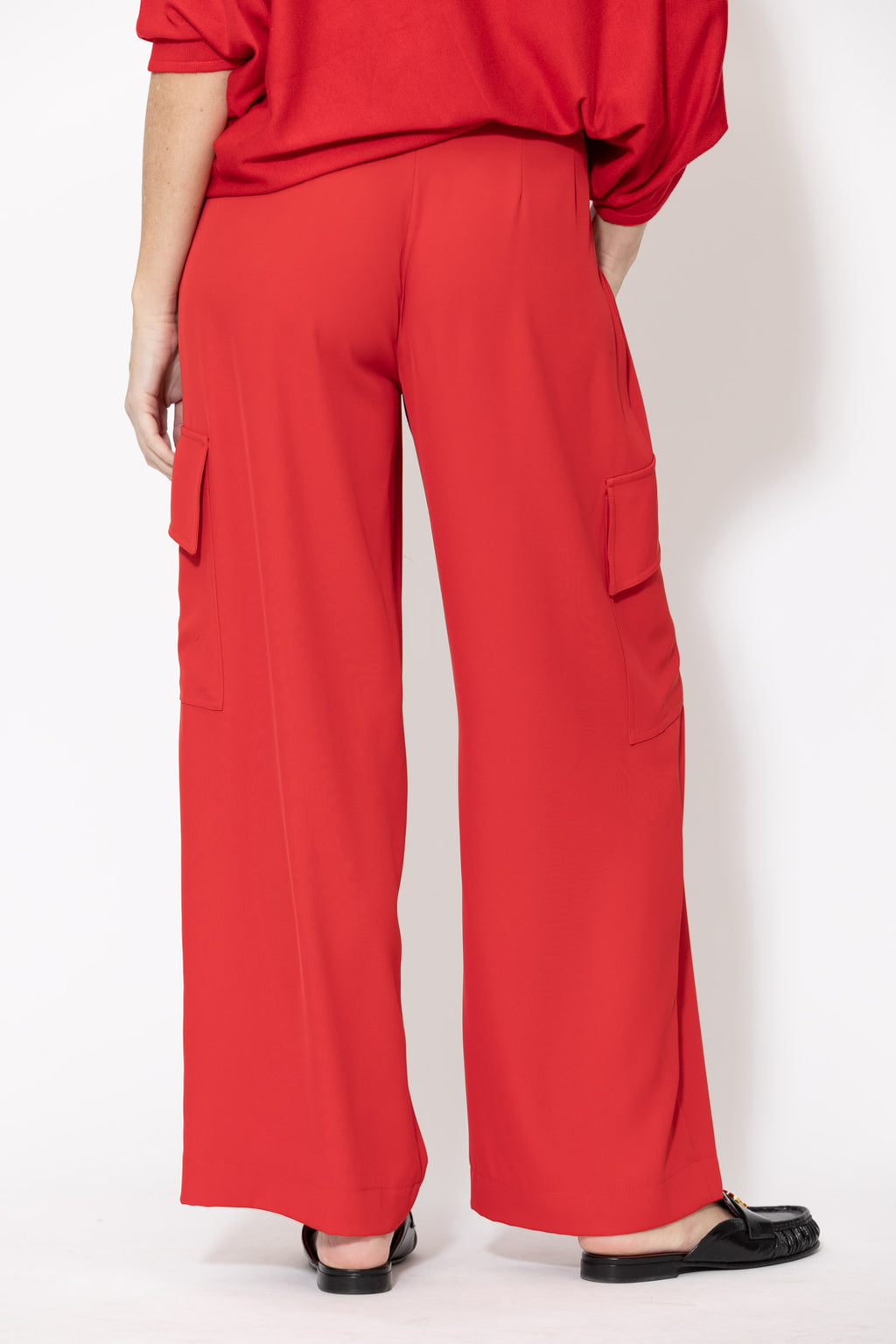 Red Euro Cleo Cargo Pant