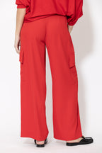 Red Euro Cleo Cargo Pant