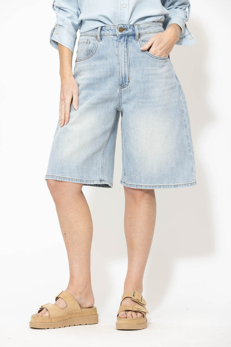 Light Denim Denim Shorts