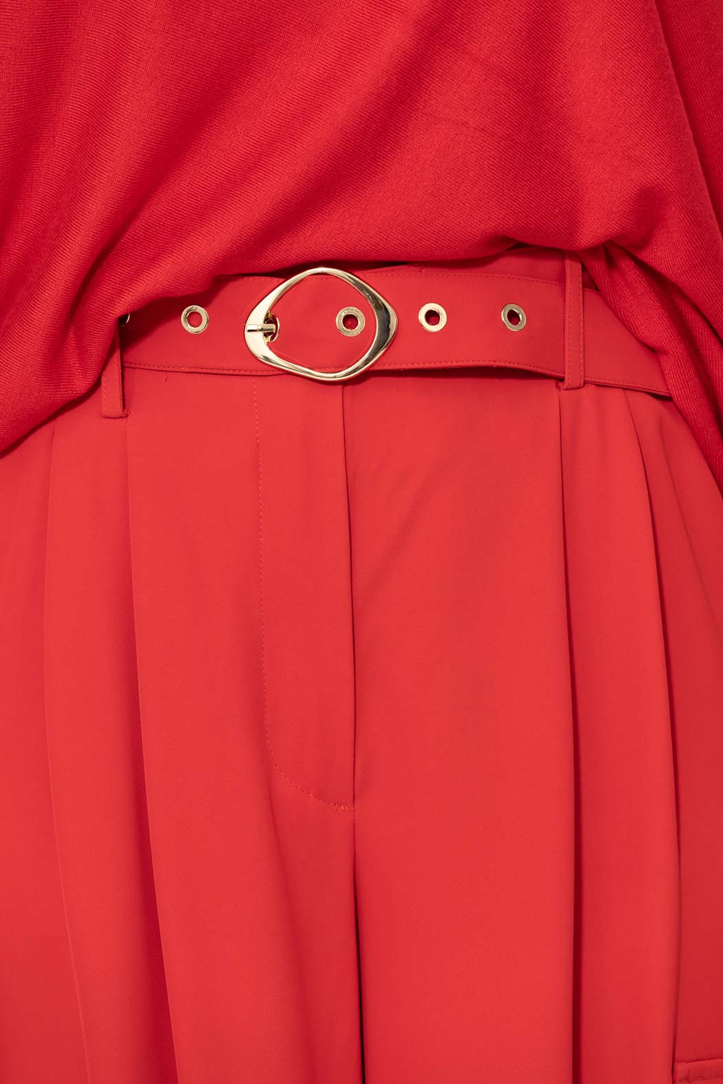 Red Euro Cleo Cargo Pant