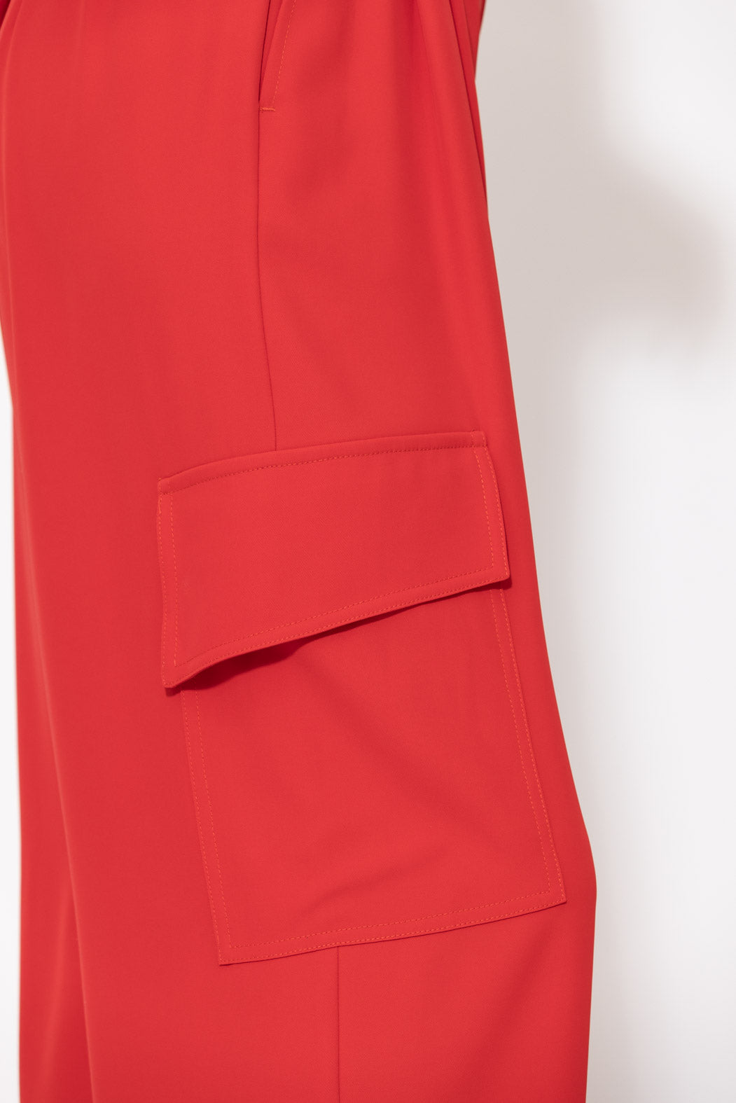 Red Euro Cleo Cargo Pant