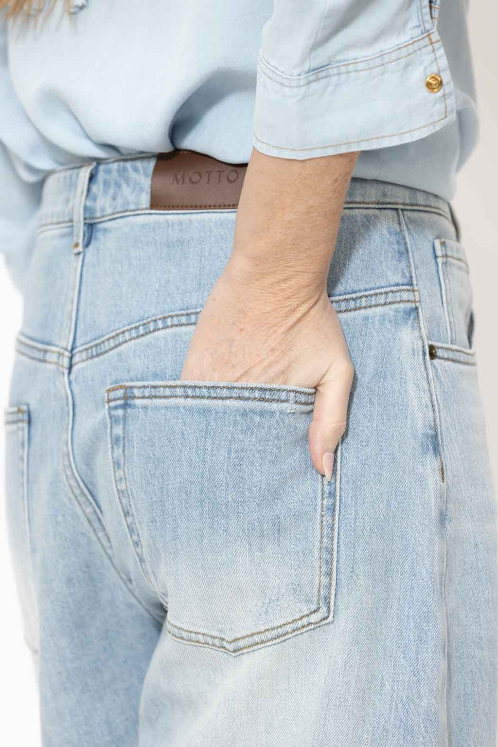 Light Denim Denim Shorts