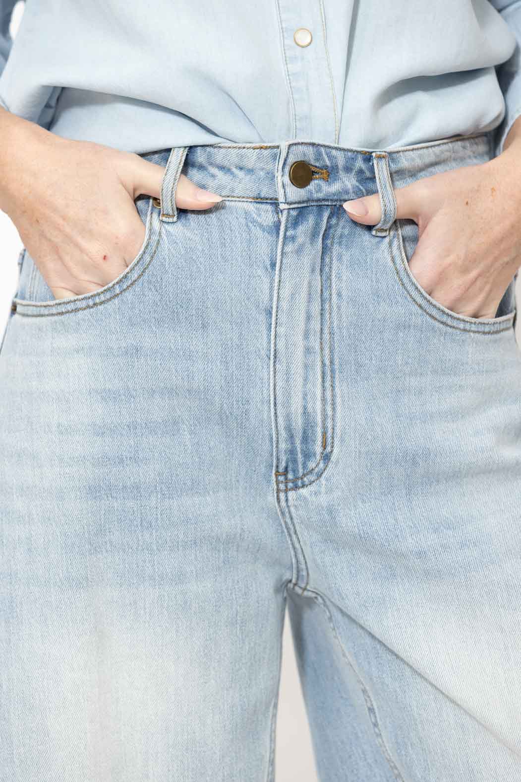 Light Denim Denim Shorts