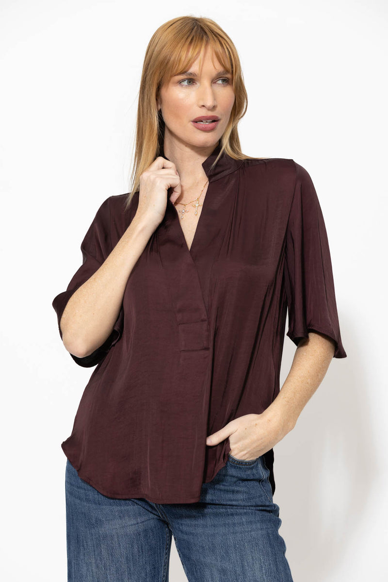 Chocolate Milan Fluted Blogger Shirt