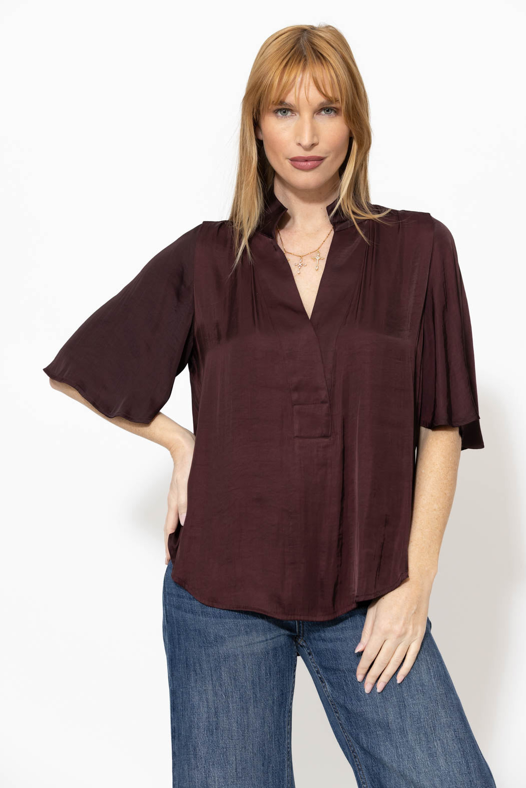Chocolate Milan Fluted Blogger Shirt