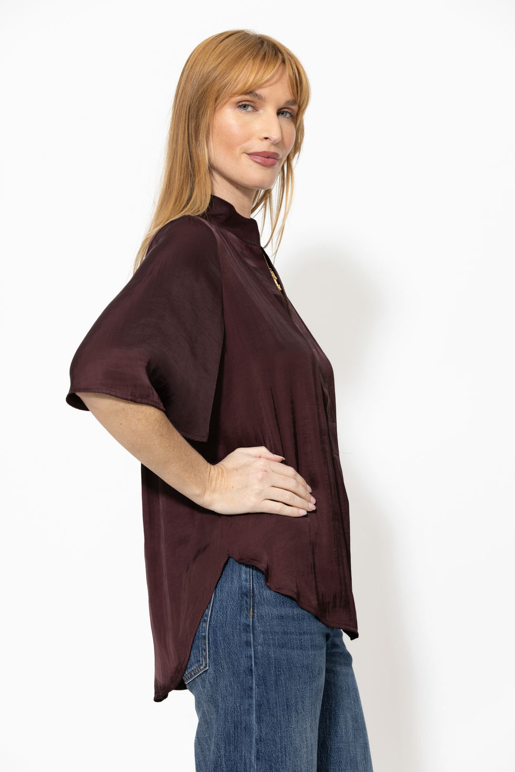 Chocolate Milan Fluted Blogger Shirt