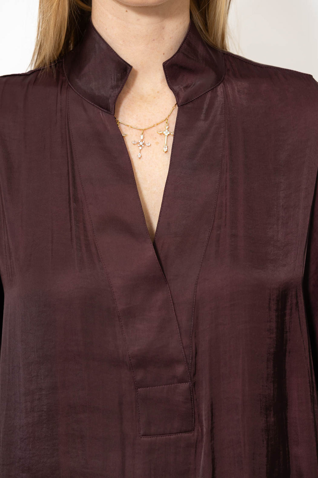 Chocolate Milan Fluted Blogger Shirt