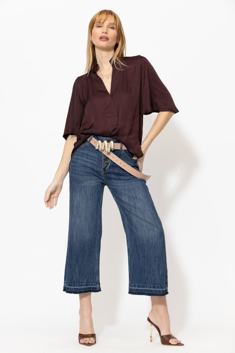Chocolate Milan Fluted Blogger Shirt