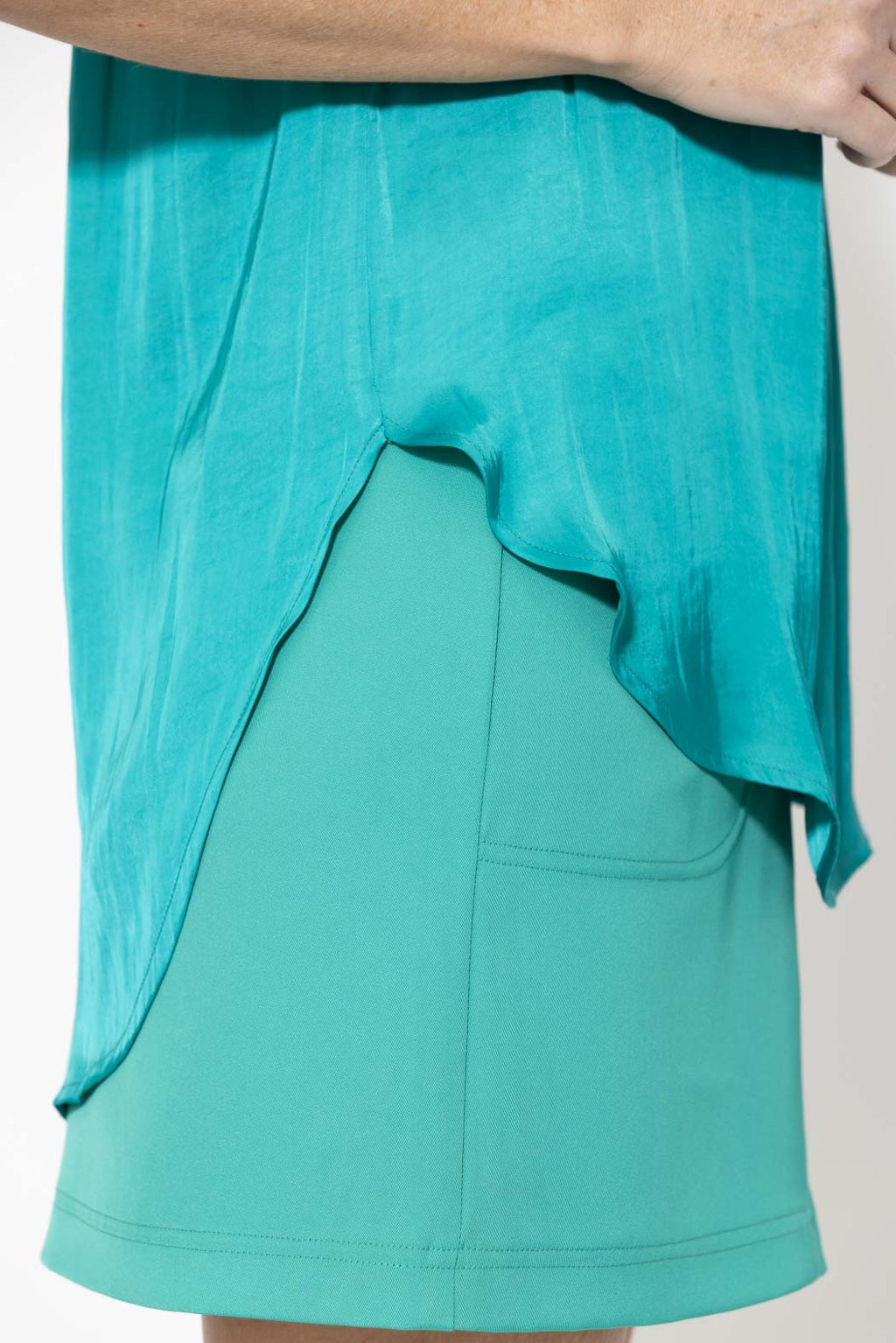 Teal Glow Lace Blogger Shirt