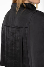 Black Milan Fluted Blogger Shirt