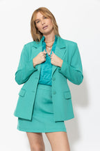 Teal Romy Shaped Blazer