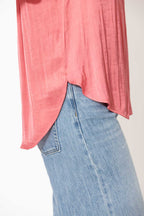Coral Milan Fluted Blogger Shirt