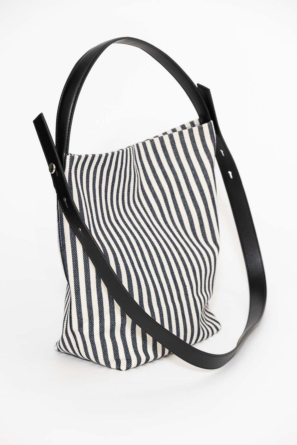 Navy Zoe Stripe Bag
