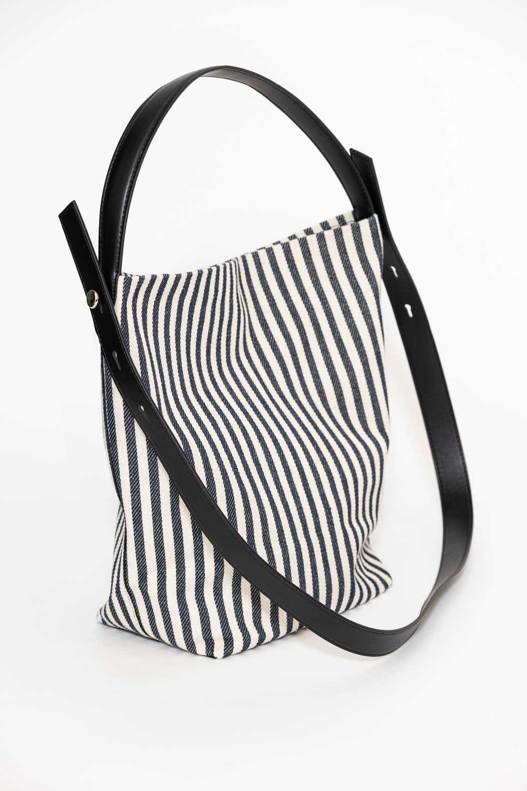 Navy Zoe Stripe Bag