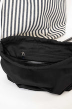Navy Zoe Stripe Bag