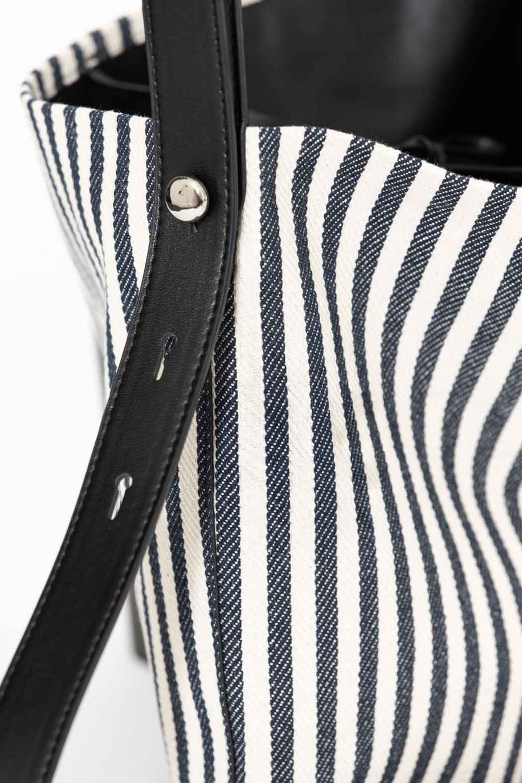 Navy Zoe Stripe Bag