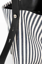 Navy Zoe Stripe Bag