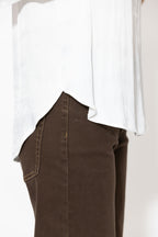 White Milan Fluted Blogger Shirt