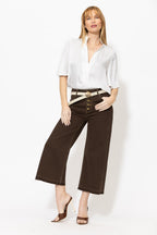 White Milan Fluted Blogger Shirt