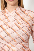 Orange Mesh Livvie Top
