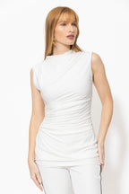 White Tencel Madonna Top