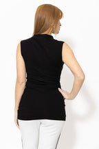 Black Tencel Madonna Top