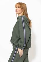 Sage Washed Linen Hooded Jacket