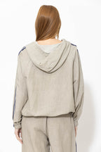 Natural Washed Linen Hooded Jacket