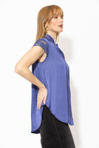 Slate Glow Lace Blogger Shirt