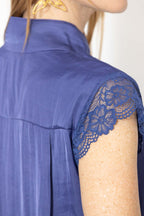 Slate Glow Lace Blogger Shirt