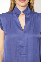 Slate Glow Lace Blogger Shirt