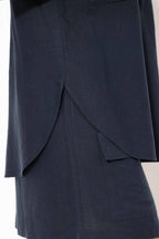 Navy Washed Linen Naples Shirt