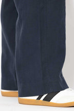 Navy Washed Linen Naples Pant