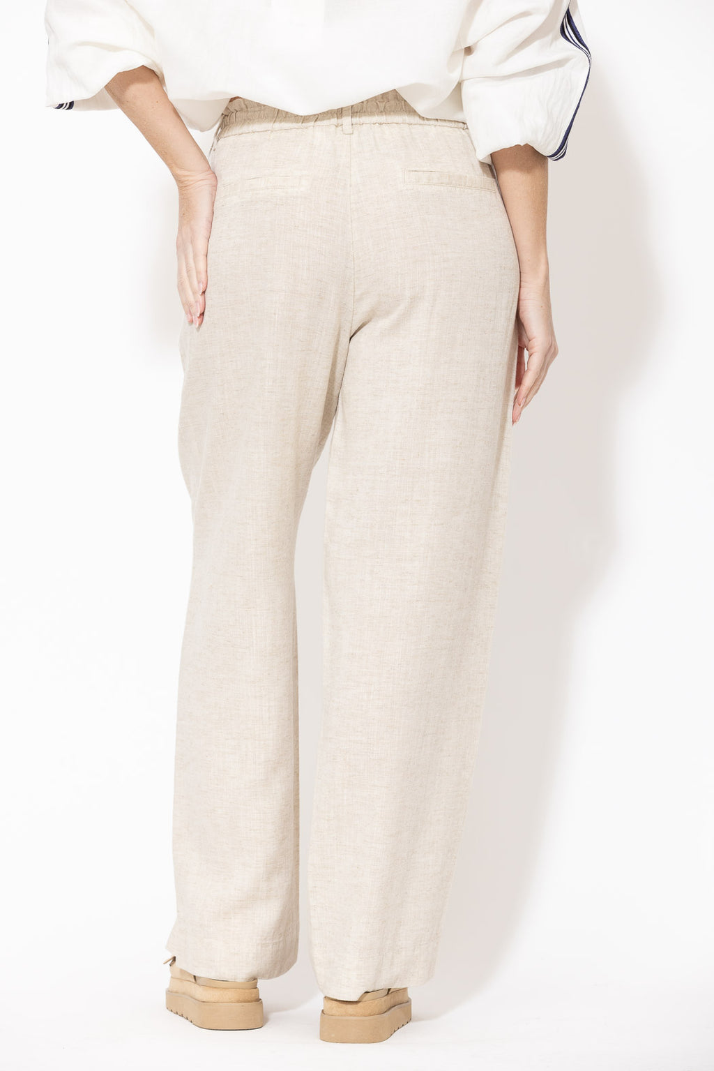 Natural Washed Linen Naples Pant