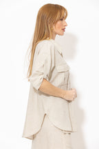 Natural Washed Linen Naples Shirt