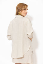 Natural Washed Linen Naples Shirt