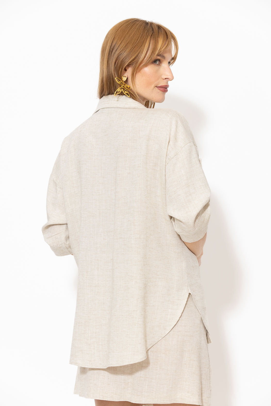 Natural Washed Linen Naples Shirt